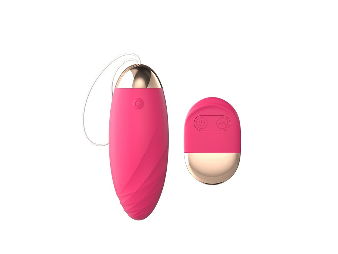 Vibrador Impermeable Recargable Con Control Remoto Con 10 Modos Para Mujeres (rojo Rosa) Yizhood