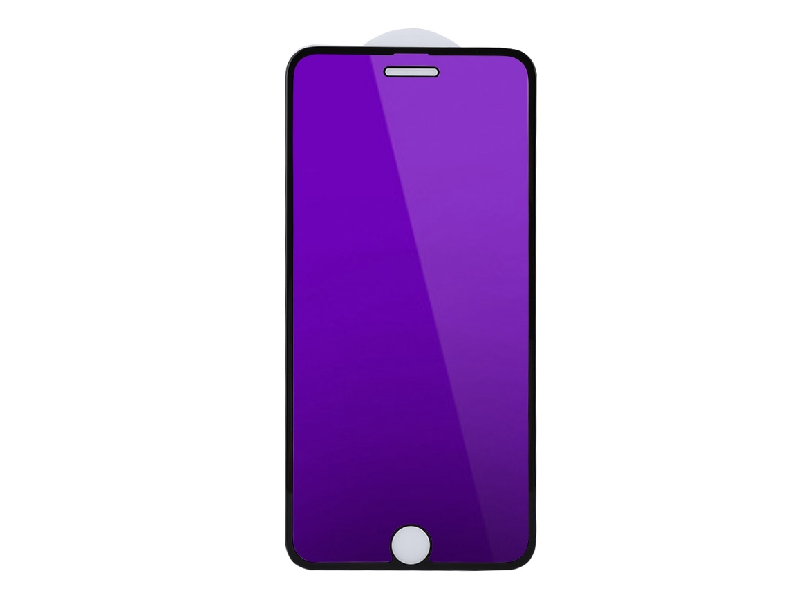 Protector De Pantalla De Vidrio Templado Para Iphone 6/7/8 Con Bordes Duros 3d De Cobertura Total, Luz Azul Negra