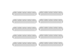 2026velora-10 Piezas Abrazaderas Planas Rectas Aluminio 4x8mm Bracket De Conexión Para Robótica Ingeniería Equipo 3102-0005-0040