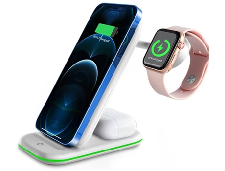 Estación de Carga Sem Rápida Certificação para iPhone 11 Pro/12/XR/11 Pro Max/11 YIZHOOD Blanco