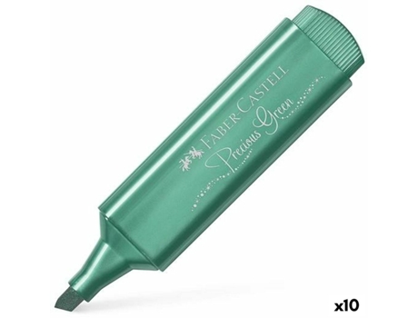 Marcador Fluorescente FABER-CASTELL Textliner 46 Verde 10 Unidades