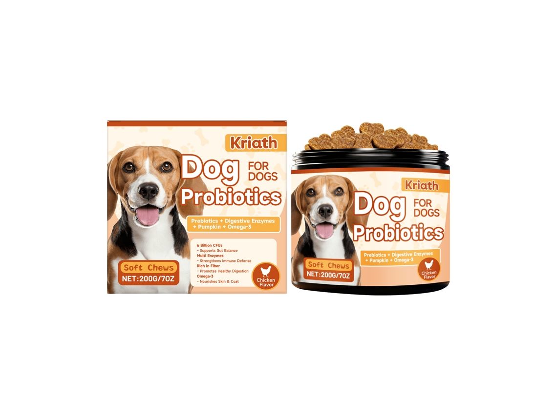 Gránulos blandos de probióticos digestivos para perros