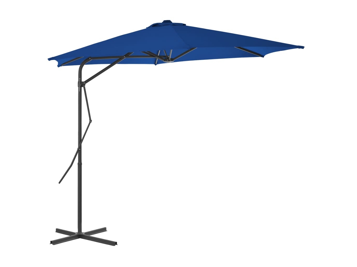 Maison Exclusive - Sombrilla De Jardín Con Palo De Acero Azul 300x230 Cm