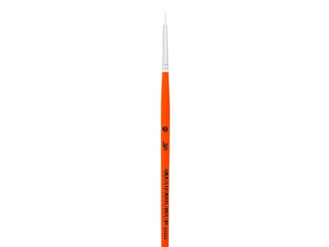 CEPILLO LG Nº2 PELO ROJO BLANCO PARA TEJIDO 83203