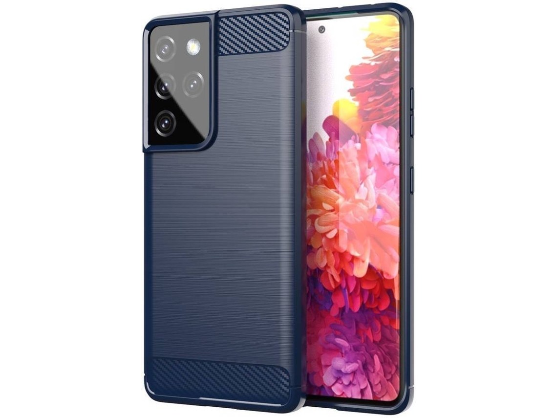 Carcasa Samsung Galaxy S21 Ultra 5G LMOBILE Carbono Azul