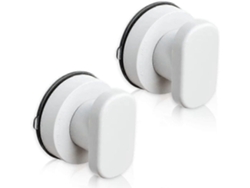 2 Manejos De Vidrio Con Ventosas Portátiles Para Cajones Y Mobiliario De Seguridad Resistente Y Reutilizable Blanco