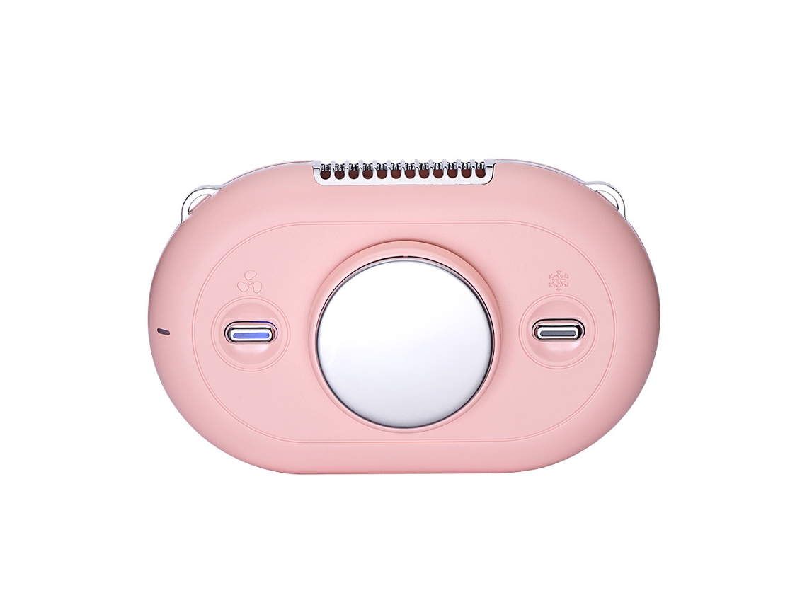 Mini Ventilador De Cuello (rosa), Pequeño Ventilador Usb De Mano Con Función De Enfriamiento, Ventilador De Escritorio De Enfriamiento Rápido