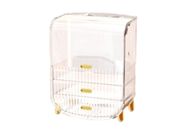 Organizador de maquillaje probado con pulpo, gran capacidad, acrílico transparente, para suministros cosméticos.