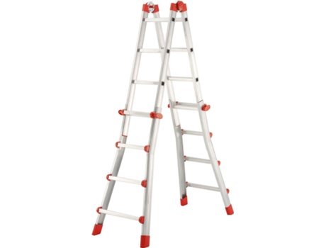 Hailo-7516-151-Escalera aluminio telescópica multiposición ProfiStep Multi (4x3 peldaños)