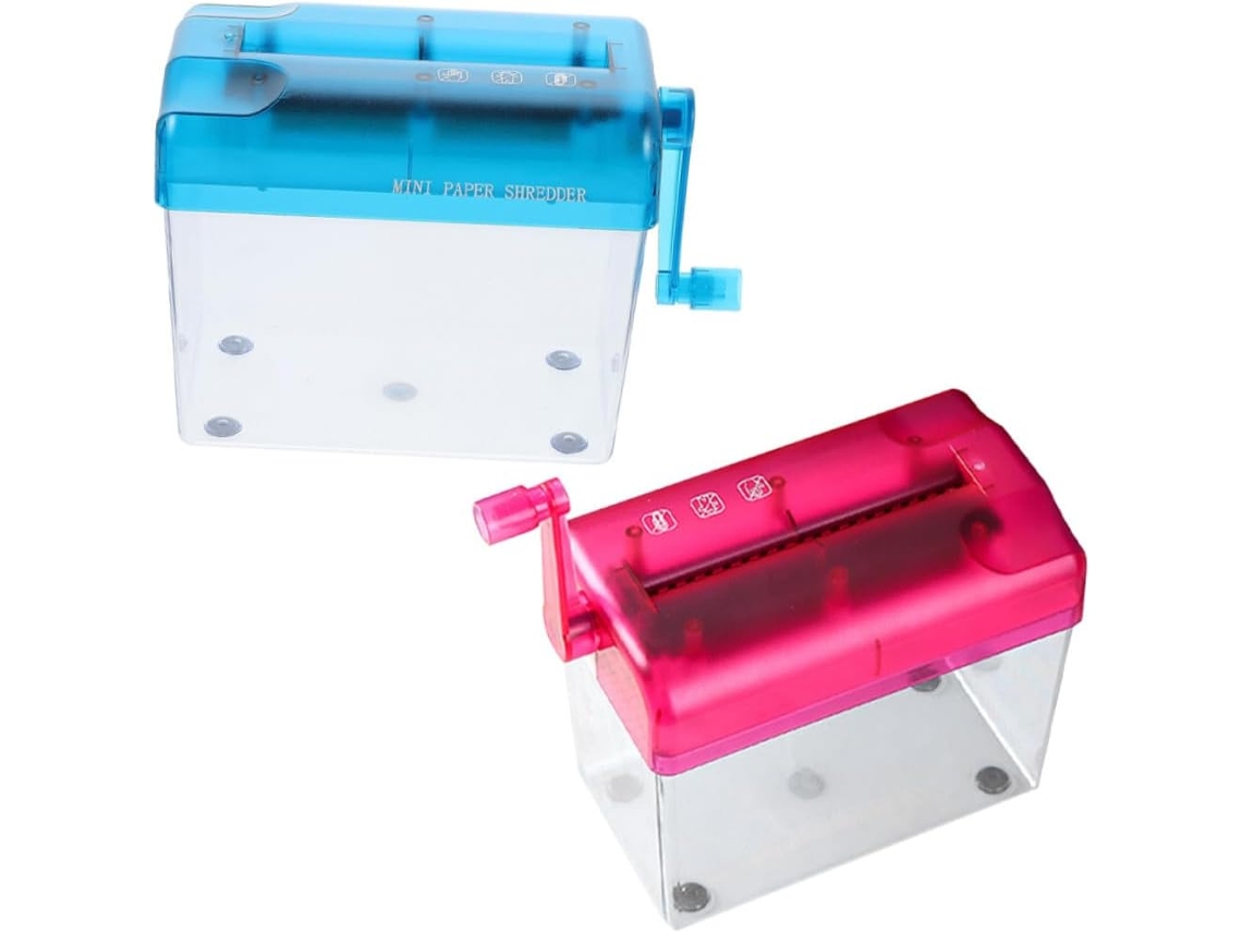 Trituradora De Papel Manual Portátil De 2 Piezas Para Uso Doméstico - No Requiere Electricidad