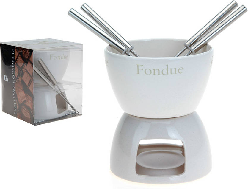 Mundigangas 555y20 Juego fondue de chocolate 4 servici set ceramica piezas