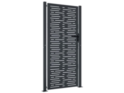 Maison Exclusive - Puerta De Jardín Antracita 100x175 Cm De Acero Con Diseño Cuadrado
