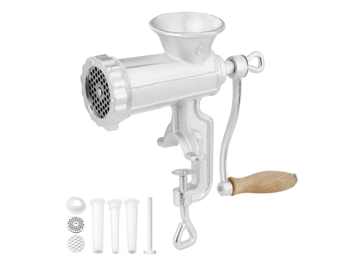 Picadora de carne manual Tekmaquinas de acero inoxidable de 5,8 mm para salchichas y albóndigas
