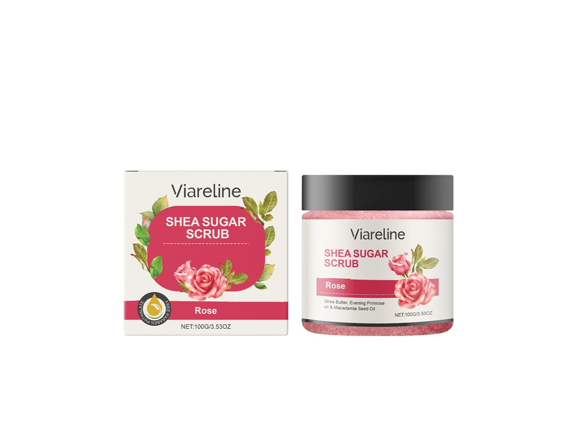 Gel exfoliante corporal rosa