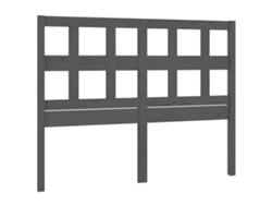 Maison Exclusive - Cabecero De Cama Madera Maciza De Pino Gris 125,5x4x100 Cm
