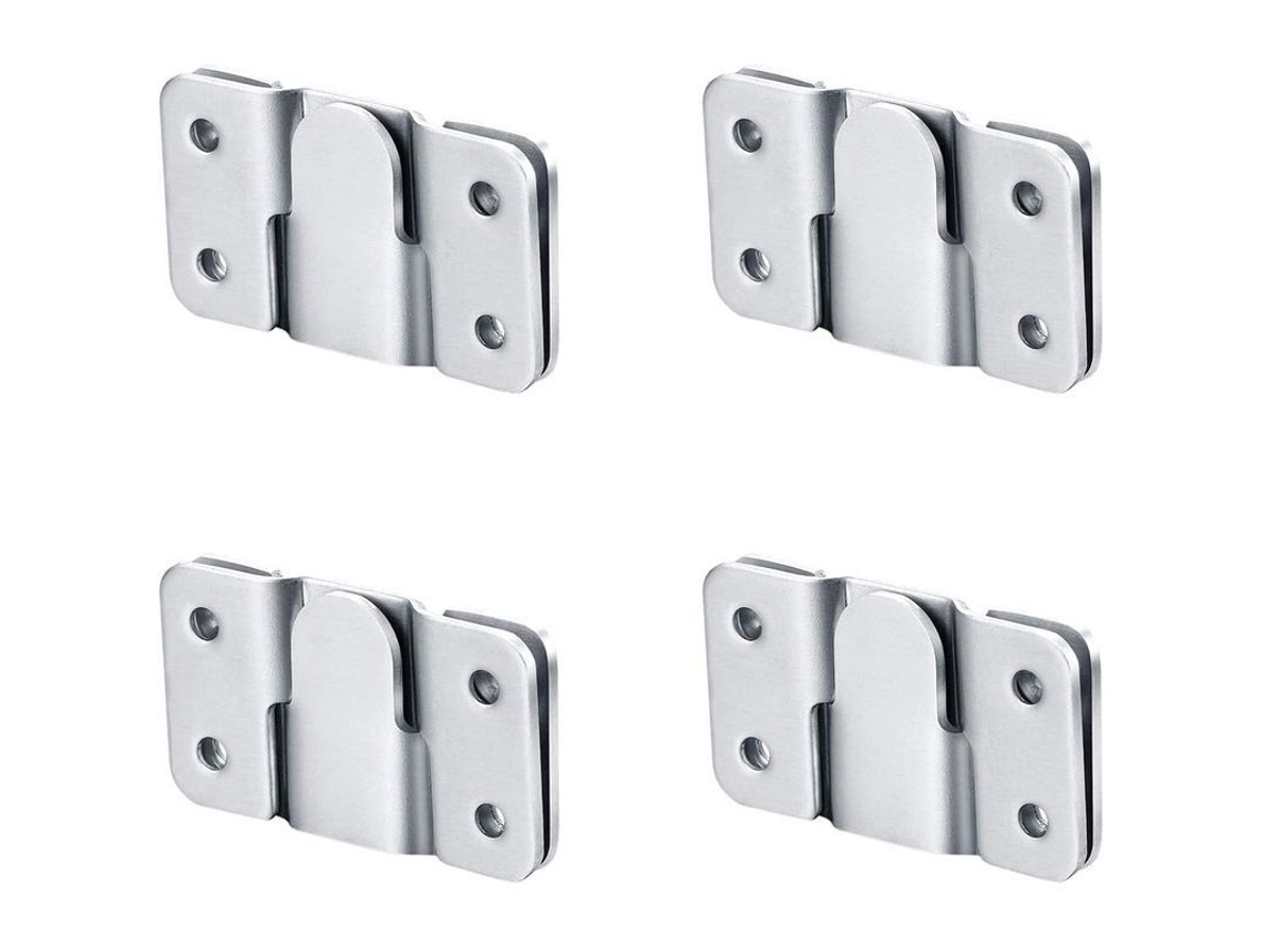 Soportes De Pared Para Cabecero Oculto, Soportes De Montaje De Acero Inoxidable Para Cuadros Y Espejos (4 Pares Grandes)