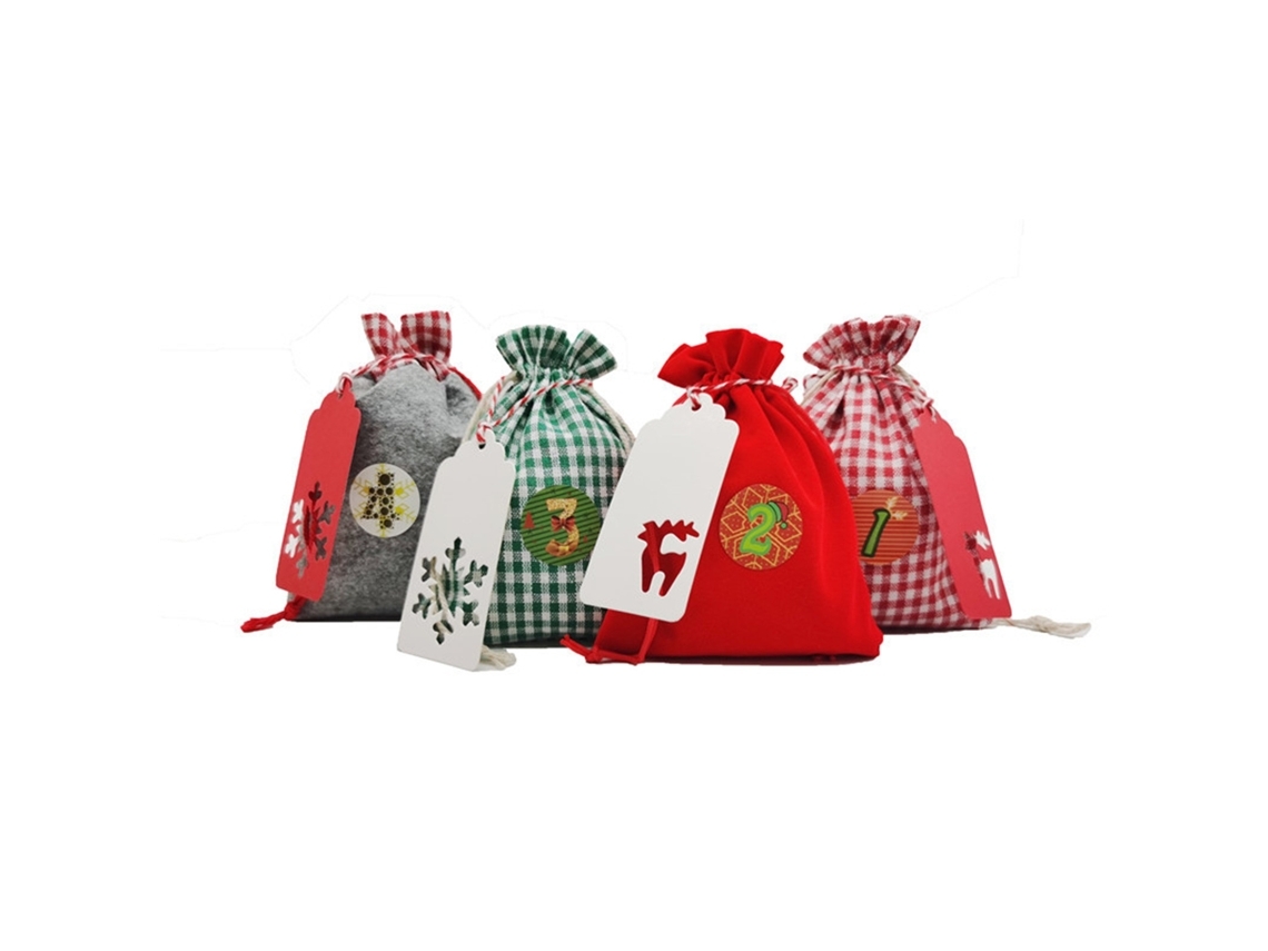 Calendario De Adviento Navideño Diy: Decora Bolsas Y Pegatinas Con Números, Diseño Ergonómico Para Uso Diario.