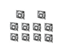 Conector Para Valla De Acero Inoxidable 304 — Paquete De 10, Conector De Doble Varilla Y Arandela Para Vallas, Enrejados, Pérgolas Y Recintos Para Ani