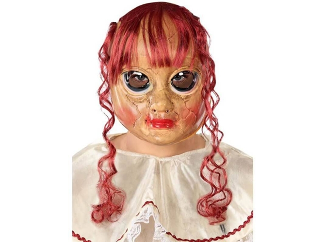 Máscara DISFRAZZES Muñeca Poseída Pelirroja (20 x 24 cm)