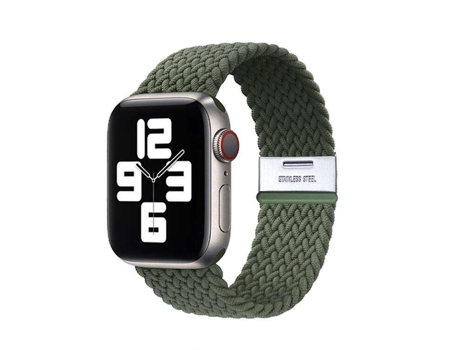Correa Pulsera Trenzada Flexible para Apple Watch Se 2022 40Mm Verde