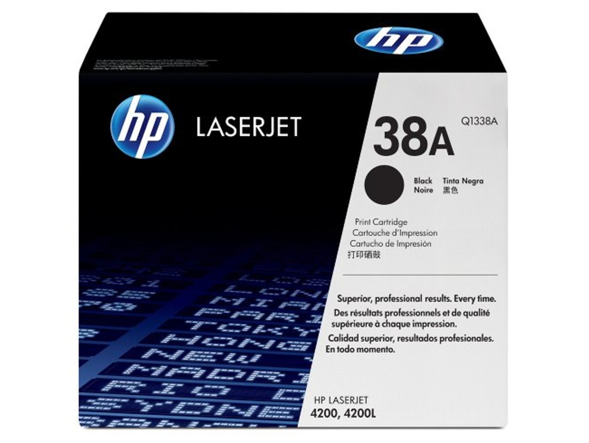 Cartucho de tóner original LaserJet HP 38A negro para Laserjet series 4200 y 4200L