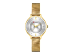 Reloj De Cuarzo De Malla Milanesa Informal Para Mujer, Reloj Delgado