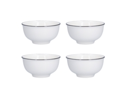 Juego De 4 Tazones De Sopa De Cerámica Blanca De 15 Cm (6 Pulgadas), Multifuncionales, Para Cocina Y Restaurante.