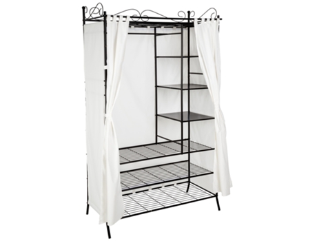 Armario De Tectoke De Metal con Cortina De 112X207X57Cm