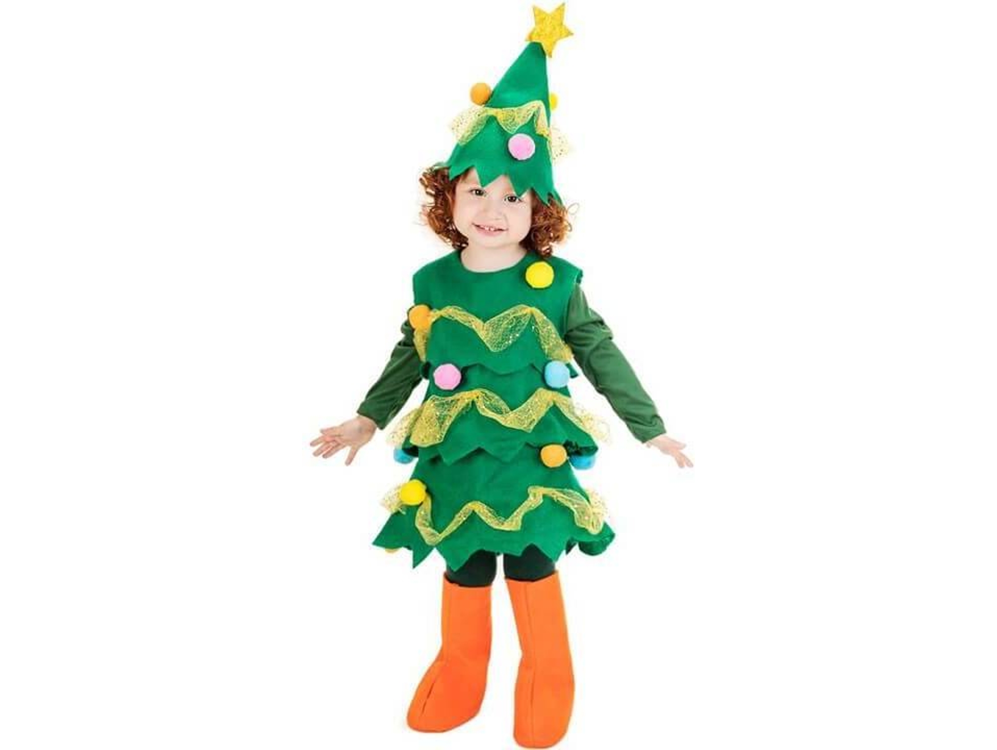 Disfraz de Bebé DISFRAZZES Árbol De Navidad Verde (Talla: 0 a 6 meses)