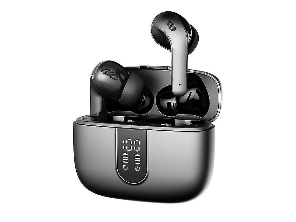 YEMAESRE Auriculares intrauditivos estéreo Hi-Fi con Bluetooth, resistentes al agua, color gris