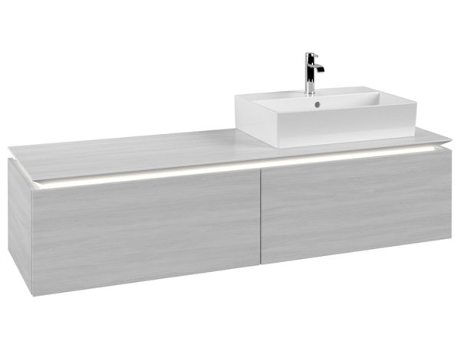 Villeroy &amp Boch Legato Vanity unit B674 1600x380x500mm lavabo a la derecha iluminación LED