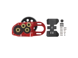 Caja De Cambios 2low Con Motor Para Coche Rc Scx10 Ii Iii Capra 1/10 Ligero Rojo