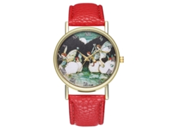Reloj De Pulsera Para Mujer Estudiante Zhoulianfa De Cuarzo, Color Rojo