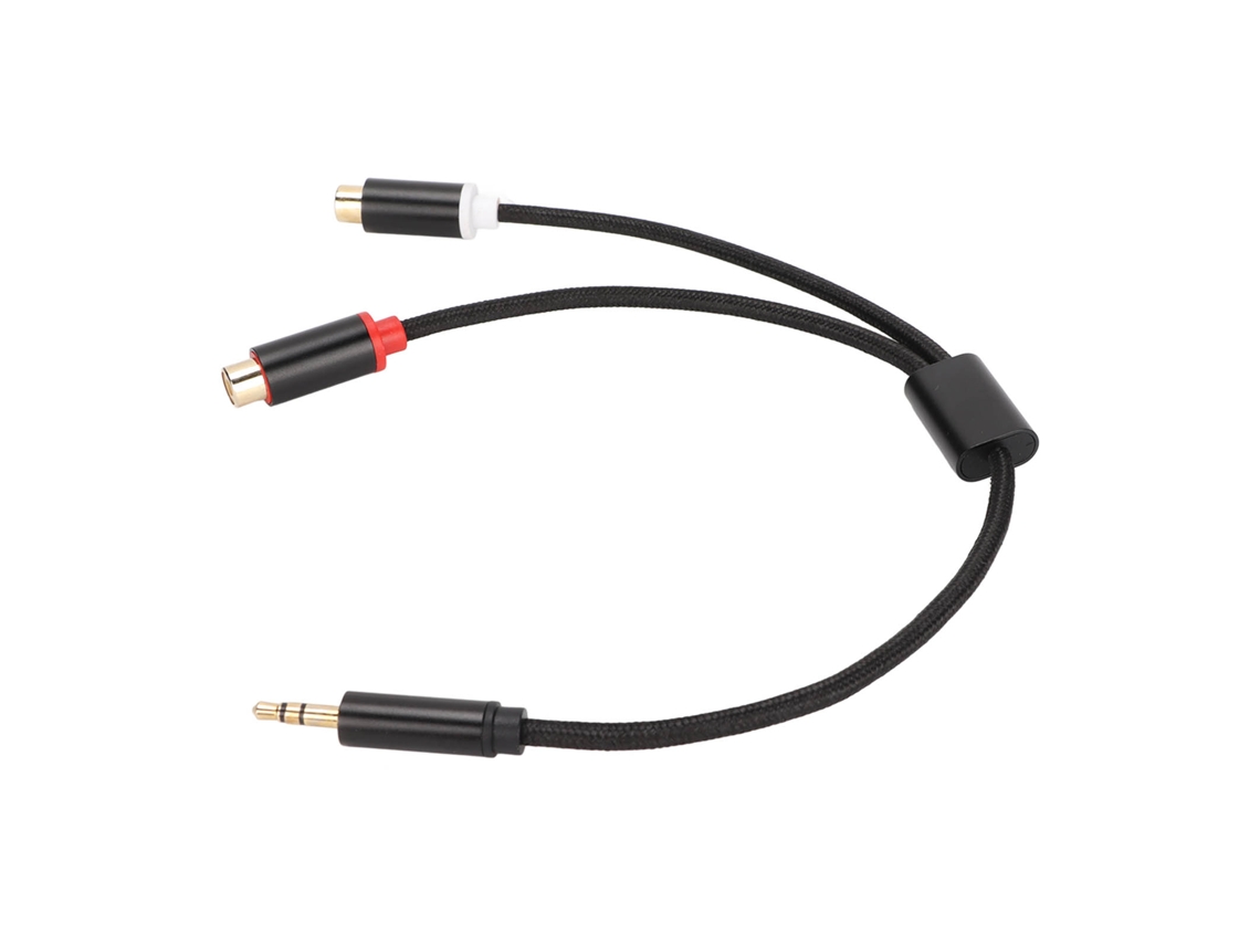 Cable De 3,5 Mm Macho A 2 Rca Hembra, Adaptador Estéreo Hifi Chapado En Oro, Transmisión Bidireccional.