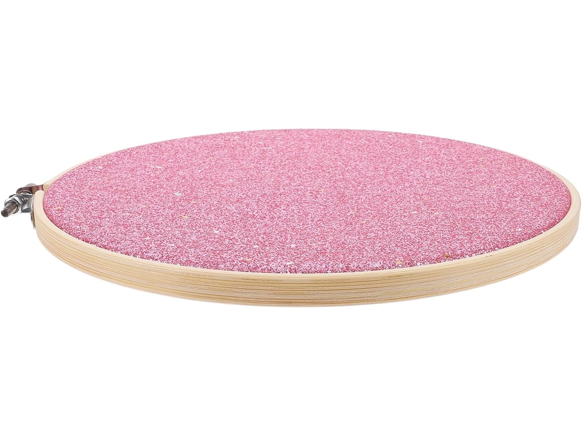 Banderín redondo de bambú y cuero, ideal para colgar, exhibir y organizar broches y alfileres, perfecto para bodas y eventos - GOKOCO