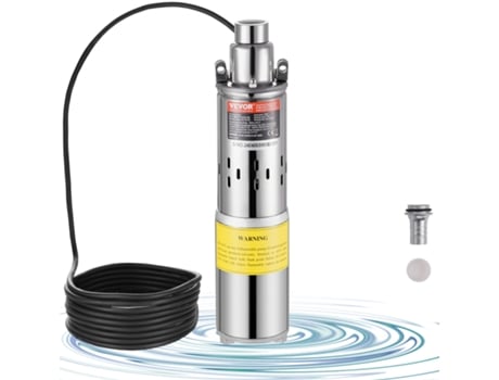 VEVOR Bomba de agua solar Bomba sumergible de pozo profundo 48V DC 8.4 GPM 273 pies 369W