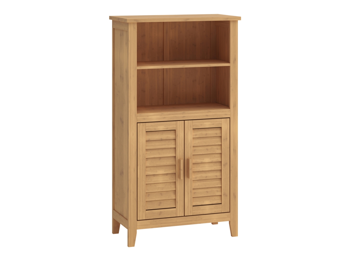 Aparador Rirg 2 Puertas Bambú 92x50x25cm Cm Natural [EN.CASA]