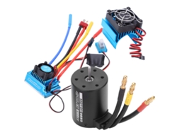 Conjunto de motor sin escobillas 3650 2300kv con ESC de 45a, coche RC a escala 1/10