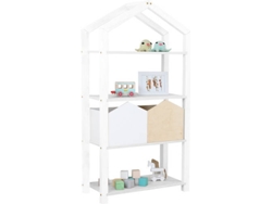 Estante BENLEMI Tally (Blanco - Aglomerado Abedul - 39x77x152 cm)