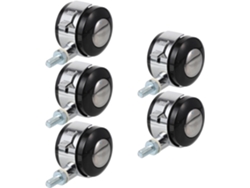 Ruedas 5 Silla Oficina Aleación Zinc Freno, Piezas,