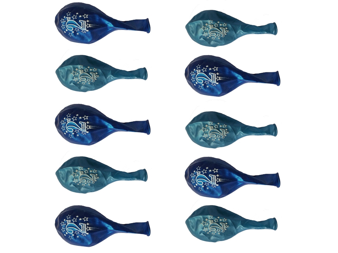 10 Globos De Látex Azules Para Decoración De Fiestas De Cumpleaños, Baby Showers, Juguetes, Fotos, 30 Cm (12 Pulgadas)