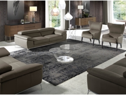 Aparador ANGEL CERDÁ. 3060 (Marrón, Negro - MDF, Madera, Acero Inoxidable - 200 x 50 x 81 cm)