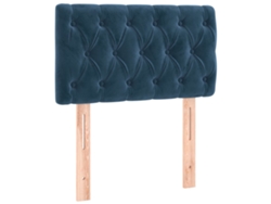 Maison Exclusive - Cabecero De Terciopelo Azul Oscuro 80x7x78/88 Cm
