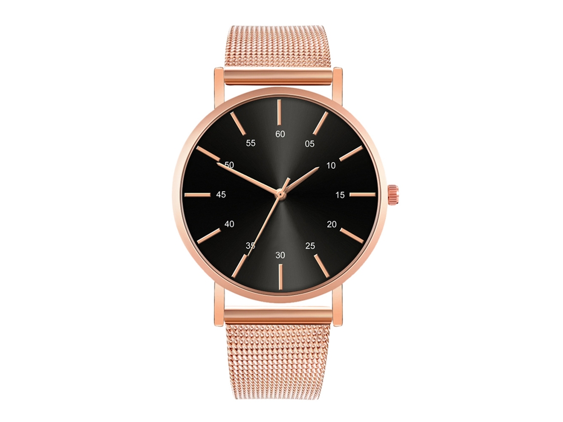 Reloj De Moda Para Hombre Y Mujer, Correa De Malla, Esfera Redonda, Movimiento De Cuarzo, Para Parejas.