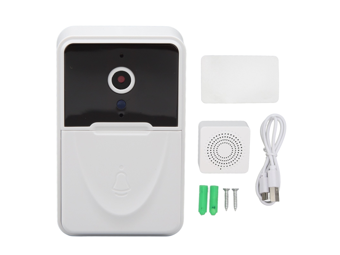 Timbre De Puerta Inteligente Con Cámara Wifi, Timbre Inalámbrico Visible Para Hogar Inteligente