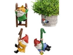 Gnomos De Jardín Genéricos, Jardín, Estatua De Gnomo, Elfo Y Gnomo Únicos, Gnomo Trepador, Escultura, Gnomos De Jardín,