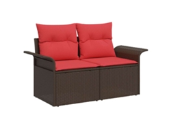 Maison Exclusive - Sofá De Jardín Con Cojín 141 X 62 X 69 Cm Ratán Sintético