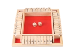 Ats-tablero De Números De Madera Educatsivo Juego Tradicional Familiar Juguete De Dados Para Bebidas
