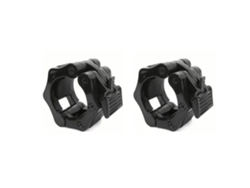 Abrazaderas De Liberación Rápida Para Barras De Pesas De Acero Abs Antideslizantes De 2 Pulgadas Para Entrenamiento De Fuerza - Negro