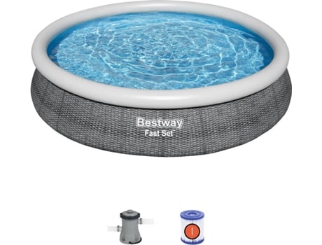 Piscina Hinchable BESTWAY 57445 (con Cartucho - 5377 L - 366x76cm)